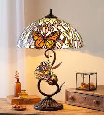 Stained Glass Butterfly 25 Table Lamp Stained Glass Light Stained Glass Butterfly Stained Glass Lamps