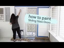 Fold out/fold to left black finished double prehung patio door with aluminum frame How To Paint Sliding Glass Doors No Special Equipment Needed Youtube