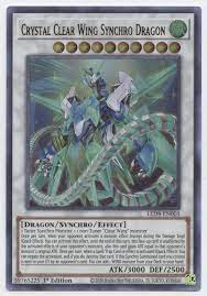 Crystal Clear Wing Synchro Dragon - LED8-EN005 - Ultra Rare - 1st Edition :  Toys & Games - Amazon.com