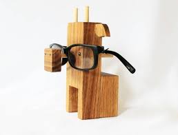 Cow Wearing Eyeglasses Stand Glasses Holder Perfect Gift For Animal Lovers Lunette Bois Bois Huile De Lin