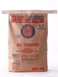 Cut in shortening, using pastry blender (or pulling 2 table knives through ingredients in opposite directions), until particles are size of small peas. Price Case Gold Medal 16000 50115 All Trumps R Flour Bleached Bromated Enriched Malted 25 Lb