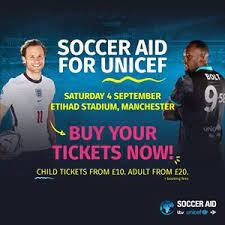 If you buy through links on this page, we may earn a small commission. Soccer Aid For Unicef 2021 Tickets Saturday 4th September 2021 Kick Off 7 30pm See Tickets