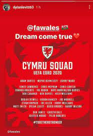 Dylan Levitt Reacts As He Makes Wales Euro 2020 Squad United In Focus