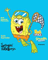 Veja mais ideias sobre desenho do bob esponja, bob esponja, wallpaper de desenhos animados. Bob Esponja Nadando Feliz Spongebob Squarepants By Sergibluebird16 On Deviantart