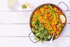 Turmeric Veggie Paella Heavenlynn Healthy Rezept Paella Rezept Paella Vegetarisch