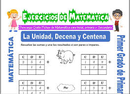 ¡que tengan un excelente día! Ejercicios De La Unidad Decena Y Centena Para Imprimir