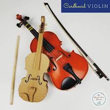I love making things out of paper and card board, so four days ago my sister told me about instructables and she told me it was having a cardboard challenge. I Cook For The Kids I Play With Them And I Also Made This Amazing Cardboard Violin For Them Crafts