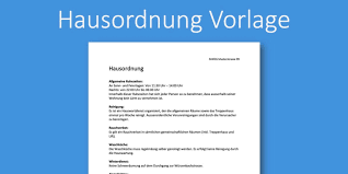 Muster winterdienstvertrag / dienstvertrag muster : Hausordnung Vorlage Schweiz Kostenlose Word Vorlage Vorla Ch