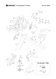 Spare Parts Partlist String Trimmer Ts 350 L String Trimmer Ts 350 L Art 2546 Until 2002 Product Complete Sgarden Cz