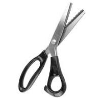 Fabric Lace Triangle Scissors Comfort Grips Professional Dressmaking  Pinking Shears Crafts Zig Zag Cut Scissors Sewing Scissors Professional  Handheld ...