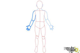 In my picture, the girl's hair covers one of her eyes. How To Draw A Body Outline Drawingnow