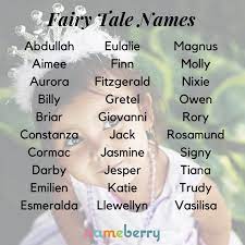 154 Fairy Tale Baby Names Name Inspiration Baby Names Fantasy Names