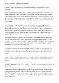 Include examples for claims you make about the movie. How To Write A Short Movie