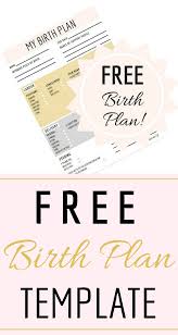 Downloadable Birth Plan Template Free Editable Free Birth Plan Template Make Your Own Birth Plan By Downloading This Template Just Print It Out And Put Birth Plan Template Birth Plan Birth Plan Printable