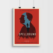 Alfred Hitchcock Spellbound Poster By Monomagic In 2020 Hitchcock Alfred Hitchcock Mystery Thriller