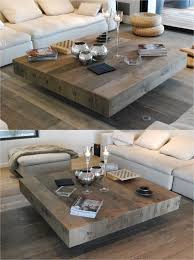 50 Inspirationen Oversized Square Couchtische Square Wooden Coffee Table Coffee Table Wood Table Living Room