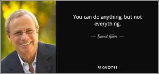 Until you make the unconscious conscious, it will direct your life and you will call it fate.. David Allen Quote You Can Do Anything But Not Everything