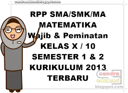Seperti pada matematika peminatan kelas xi yaitu materi irisan kerucut (parabola, ellips, dan hiperbola) pada kurikulum sebelumnya ada. Rpp Matematika Wajib Dan Peminatan Kelas X Sma Smk Kurikulum 2013 Lengkap