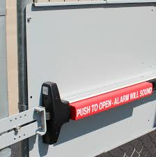 Exterior landings as required by section 1010.1.6 for exit doorways that lead directly to the exit discharge. Panic Bar Mounting Plate For Chain Link Fence Gates Panic Shield For Lockey Panic Bars