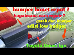 Cara pasang tinted magic untuk cermin sisi youtube. Repair Bumper Bonet Dan Cara Silikon Getah Bumper Bonet Toyota Unser Diy Automotif Tutorial Youtube