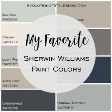 Evolution Of Style My Favorite Sherwin Williams Paint Colors Farmhousepaintco Sherwin Williams Colors Sherwin William Paint Sherwin Williams Paint Colors