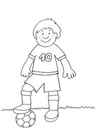 Dessine les coloriages joueur de foot de dessin et coloriage en ligne pour enfants. Dessin De Football A Colorier