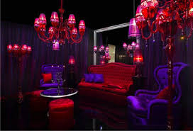 Unusual Color Combo Red And Purple Interiors Purple Room Decor Purple Rooms Red Apartment Living Room