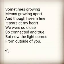Growth Poem Poems Instagram Growing Apart