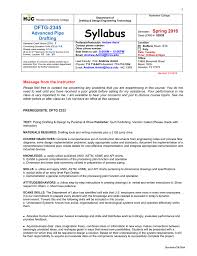 Dftg 2345 Pipe Drafting Syllabus 1 Doc
