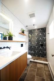 The brightly beautiful gray and brown bathroom with the sleek modern decor. 28 Small Bathroom Ideas With A Shower Photos