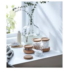 Try them out, and watch your bathroom transform into a. Saxborga Glass Cork Jar With Lid And Tray Set Of 5 Ikea