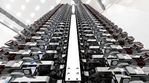These 60 satellites initially fly in a chain formation, but over time they spread out and move to their own orbits. Spacex Starlink Satellte Production Now 120 Per Month
