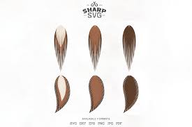 Download Feather Leather Earrings Earrings Graphic By Sharpsvg Creative Fabrica