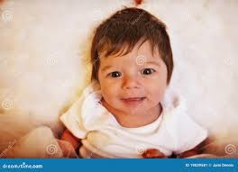 Baby Girl stock image. Image of girl, color, smiling