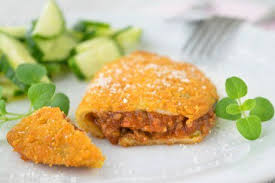 Panierte Palatschinken Mit Faschiertem Rezept Rezept Rezepte Panieren Palatschinken