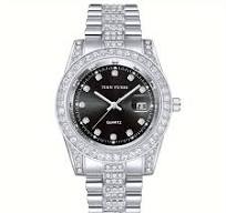 Fashion Round Rhinestone Quartz Watches Zinc Alloy Strap Zinc Alloy Pointer  Zinc Alloy Dial