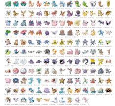 complete pokemon go silhouette reference chart for all 151