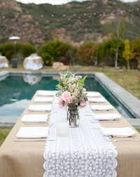 A Romantic Wedding With A Pink Wedding Dress Lauren Dan Green Wedding Shoes Wedding Burlap Tablecloth Wedding Tablescapes