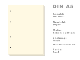 Maybe you would like to learn more about one of these? Ringbuch Papier Din A5 80g M Sand 100 Bogen 4fach Gelocht