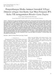 Biasanya animasi dibuat oleh sekumpuluan objek yang diatur agar terlihat seakan pergerak pada setiap pertambahan waktu. Https Media Neliti Com Media Publications 141414 Id Pengembangan Media Animasi Interaktif 3t Pdf