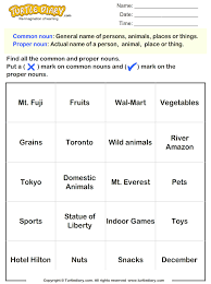 Teachers can feel free to print out this page to use in class. Find Common And Proper Nouns Worksheet Turtle Diary