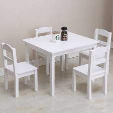 Maybe you would like to learn more about one of these? Wooden Kids Table And Chair Set 5 Pcs Set Toddler Table And Chair Set 4 Chairs