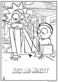 Rick and morty coloring pages best coloring pages for kids. Rick And Morty Coloring Pages Printable Coloring Home