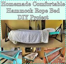 Singe the ends to stop fraying (use a lighter, hot plate or candle flame). Homemade Comfortable Hammock Rope Bed Diy Project The Homestead Survival