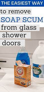 Mist onto shower doors after you use the. How To Clean Shower Doors Learn How To Clean Soap Scum Off Of Shower Doors Plus How To Cl Clean Shower Doors Cleaning Shower Glass Cleaning Glass Shower Doors