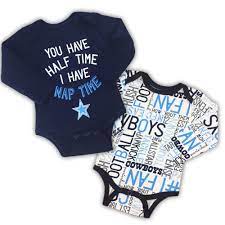 Cowboys Half Time 2 Pack Nfl Baby Nfl Outfits Dallas Cowboys Baby