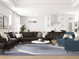 We feel the living room looks casual with the comfy, bulky sofa set. A Complete Guide To Living And Dining Room Layout Designs Modsy Blog