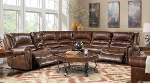 Tacoma Valley Brown 6 Pc Power Reclining Sectional Reclining Sectional Living Room Sets Cheap Living Room Sets