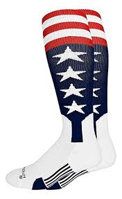 Buy Madsportsstuff Usa Flag Baseball Stirrup Socks Navy Red