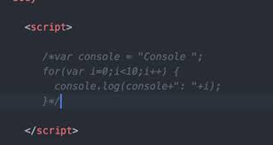 Print Log To Javascript Console And Commenting Out Codes